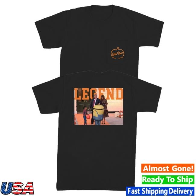 Official Old Row Trump Trick Or Treat Legend Pocket Tshirt