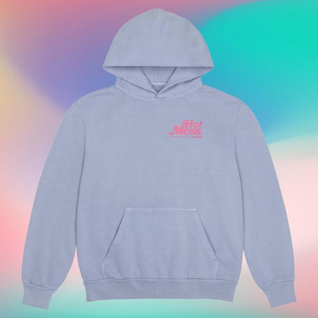 Official Iamunwell Hot Mess, It's A Lifestyle Crew neck Sweatshirt (Blue)