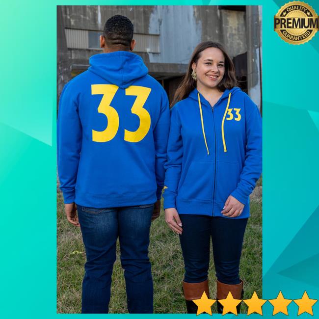 Official Fallout Merch Store Fallout Vault 33 Zip-Up Hoody