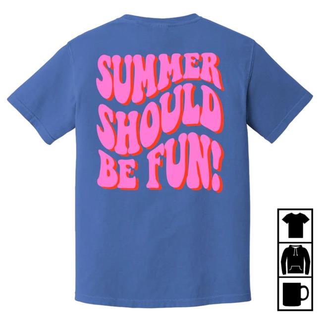 Loverboy Merch Summer Should Be Fun Blue Shirt New Loverboy Merch Summer Should Be Fun Blue Top Shirt