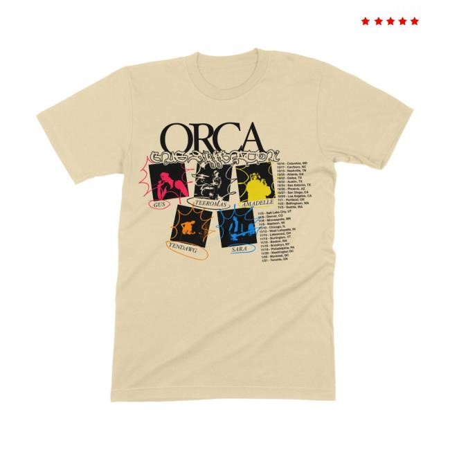 Gus Dapperton Orca Tour New Tee Gus Dapperton Merch Shop Gus Dapperton Orca Tour S/S Tee Gus Dapperton Merch Shop