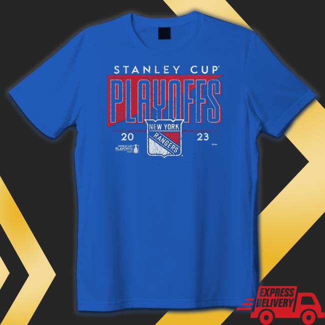 Official New York Rangers Fanatics Branded 2023 Stanley Cup Playoffs T-Shirt