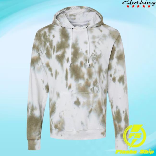 Official Kohls Apparel Clothing Store Shop Merch J. America Tie-Dye Pullover Hoodie Olive Tie Dye