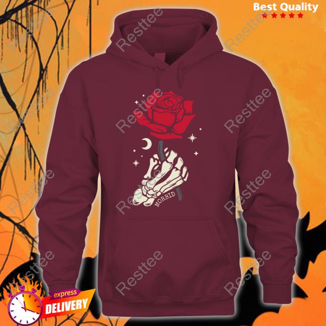 Morbid Podcast Merch Morbid Skeleton Rose Long Sleeve Shirt Official Morbid Skeleton Rose Shirts