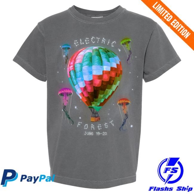 2025 Forest Goods Jellyfish & Balloons - Line-up Shirt Electric Forest Festival Official