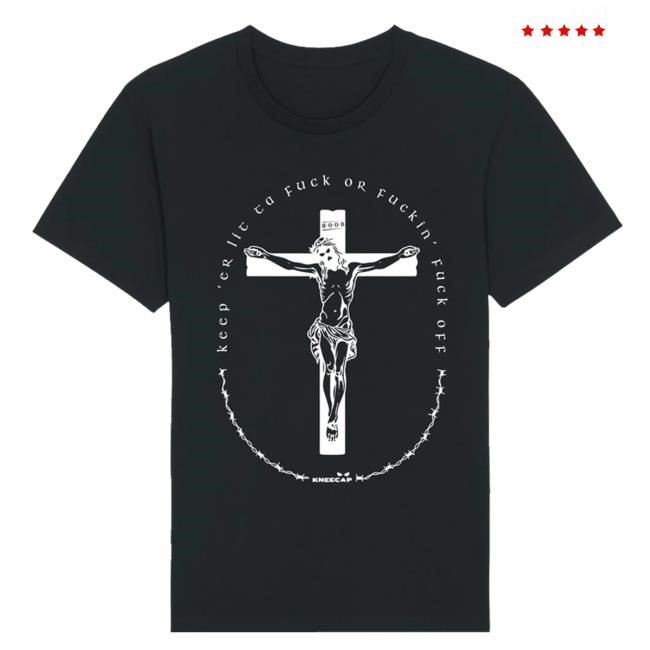 Official Kneecap Merch Keep Er Lit Shirt Black