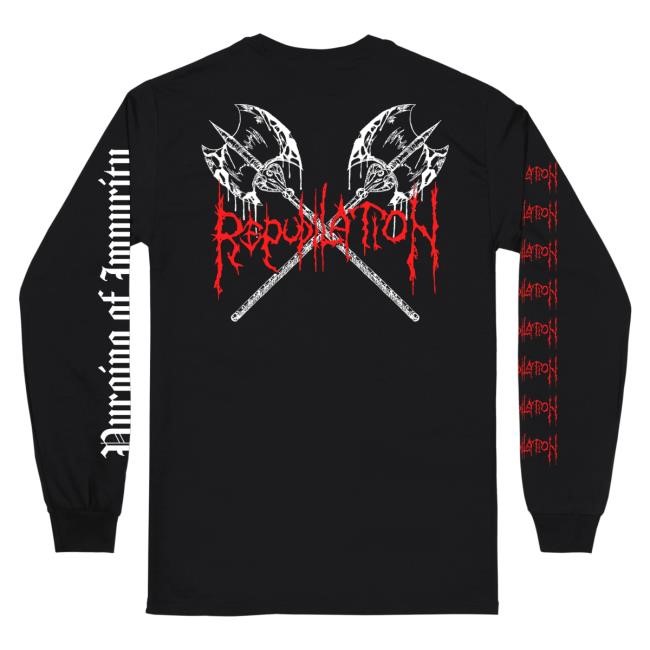 Official Reality Fade Merch Store Repudilation 'Purging Of Impurity' Long Sleeve Tees