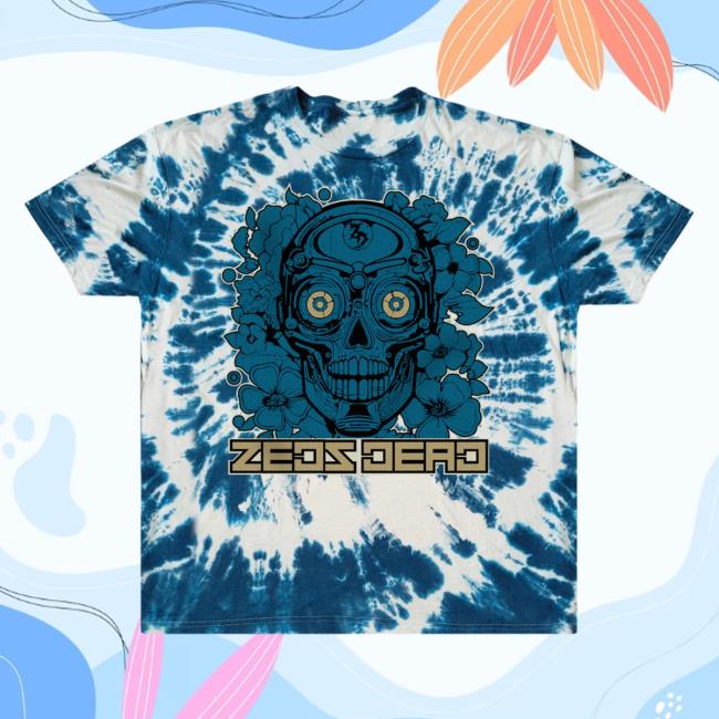Official Zeds Dead Merch Zeds Dead - Cyberdyne - Tie Dye Shirt 2023 Blue Tie-Dye ZedsDead