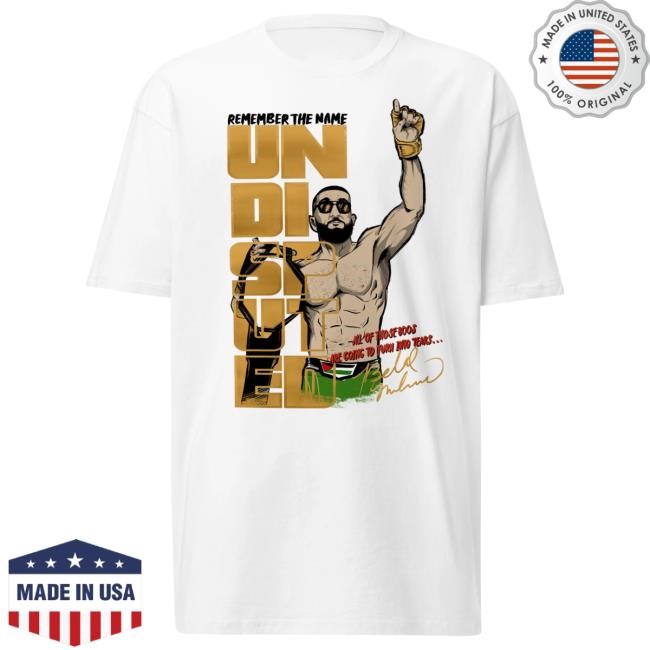 Official Jon Anik Undisputed Belal Muhammad T-Shirt