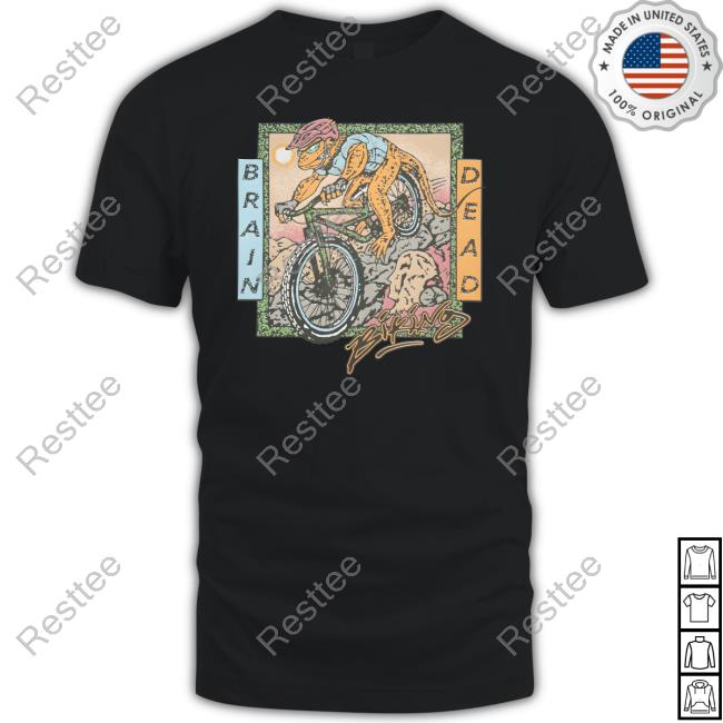Official Brain Dead Equipment Bike Lizard Tee Shirt