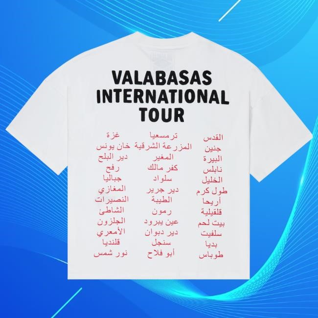 Valabasas "Journey" White/Red Oversized T-Shirts