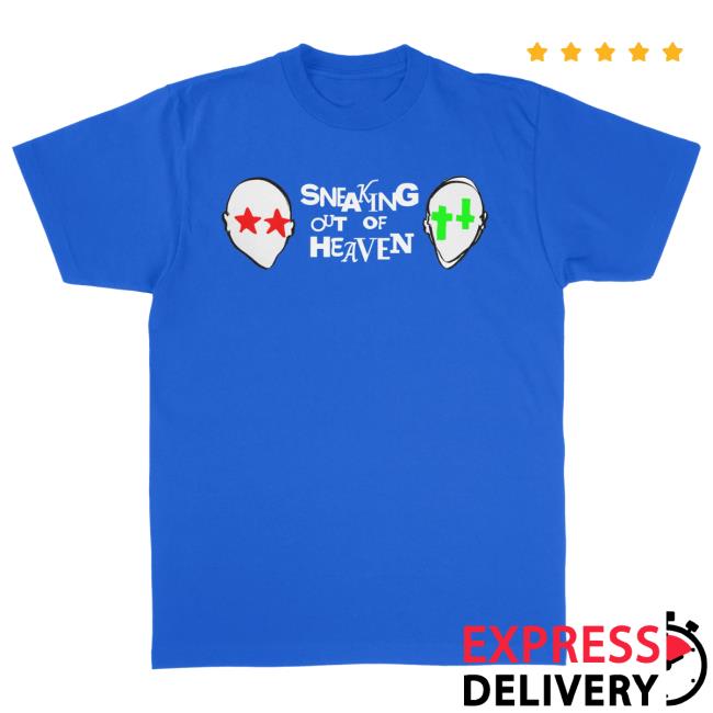 Waterparks Band Merch Shop Sneaking Out Of Heaven Blue Tee