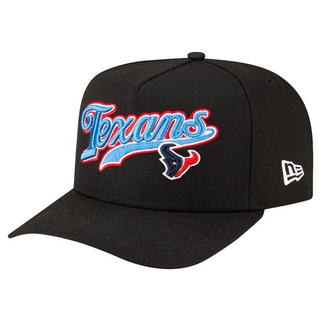 Men's Houston Texans New Era Born x Raised Black A-Frame 9FIFTY Snapback Hat NFL Shop Store