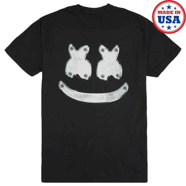 Official Marshmello Merch Store Metal Smile T Shirt Marshmello Apparel Clothing Shop