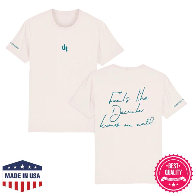 Official Interscope Records DermotKennedy Merch Clothing Store Dermot Kennedy Moments Passed Vintage White Tshirt