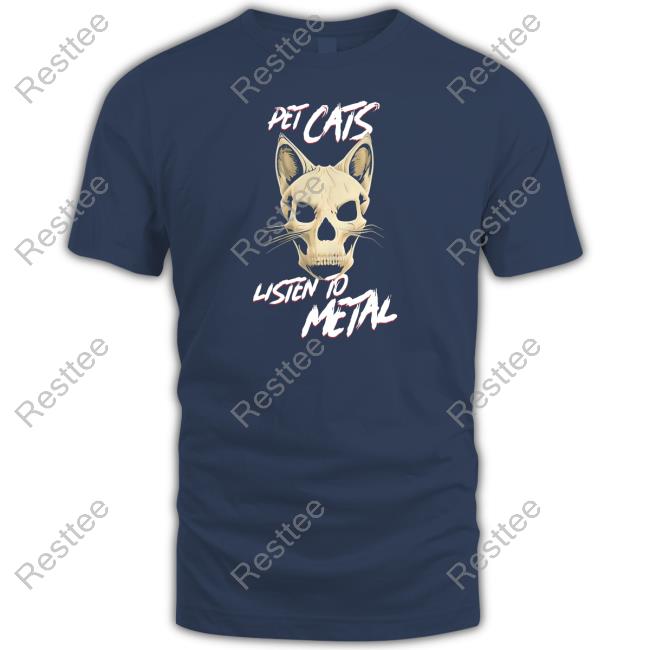 Official Pet Cats Listen To Metal Shirt