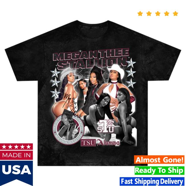 Official Black College Union Megan Thee Stallion Homage Tee Shirt - Texas Southern [TSU]