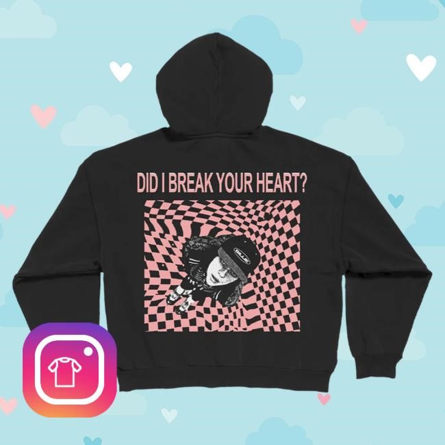 Did I Break Your Heart? Zip Up Hooded Sweatshirt - Billie Eilish Did I Break Your Heart? Zip Up Hoodie - Billie Eilish
