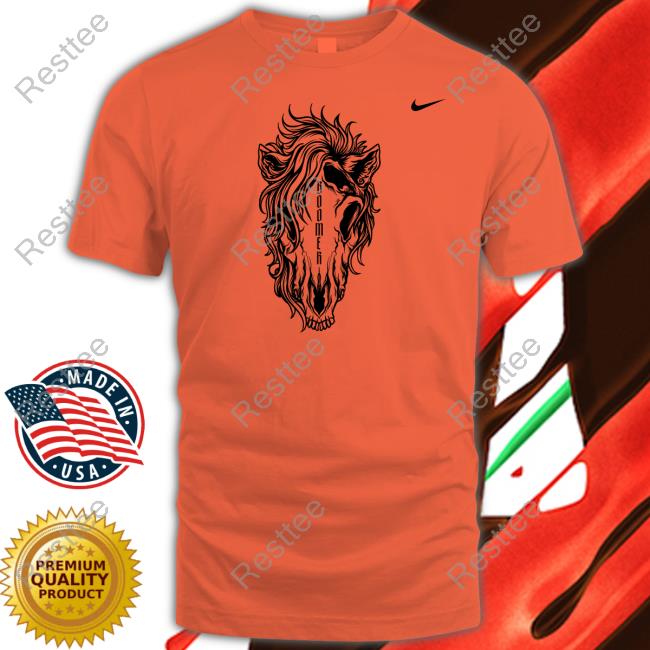 Oklahoma Sooners Boomer Horse Skull T Shirts