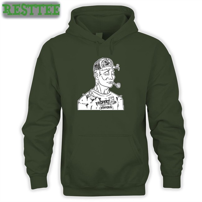 Prestige Services Shop Smoking DeGods Zip Up Hooded Damilola Prestige Services Shop Smoking DeGods T Shirt Damilola