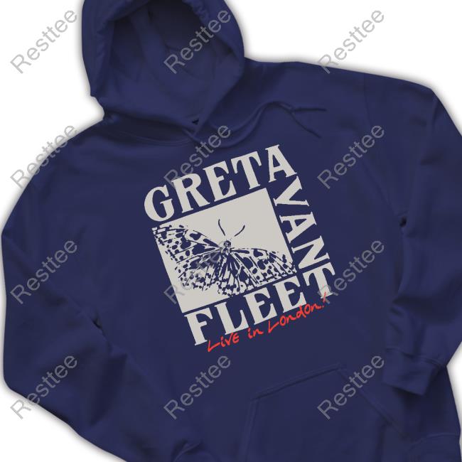 Greta Van Fleet Butterfly Live In London Shirt Official Greta Van Fleet Butterfly Live In London T Shirt