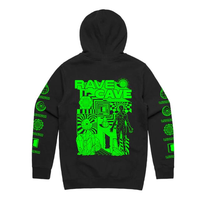 LSDREAM - Rave Cave Crew neck Sweatshirt Lsdreammusic Store Merch LSDREAM - Rave Cave Crewneck Sweatshirt