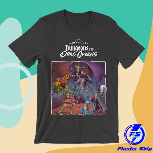 Official Dropout Store merch Dungeons and Drag Queens T-Shirt