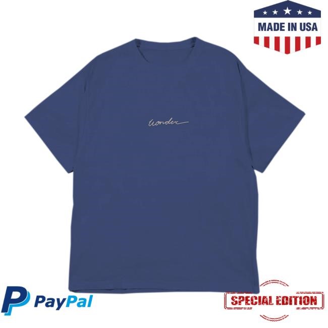 Shawn Mendes Merch Wonder Script S/s Shirt Shawn Mendes Shop