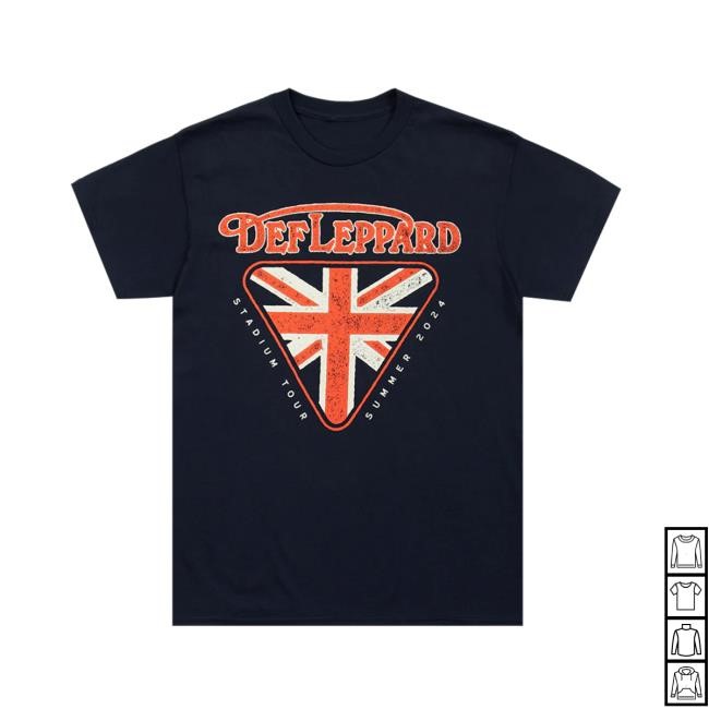Union Jack Summer Stadium Tour New Tee - Def Leppard Official Store