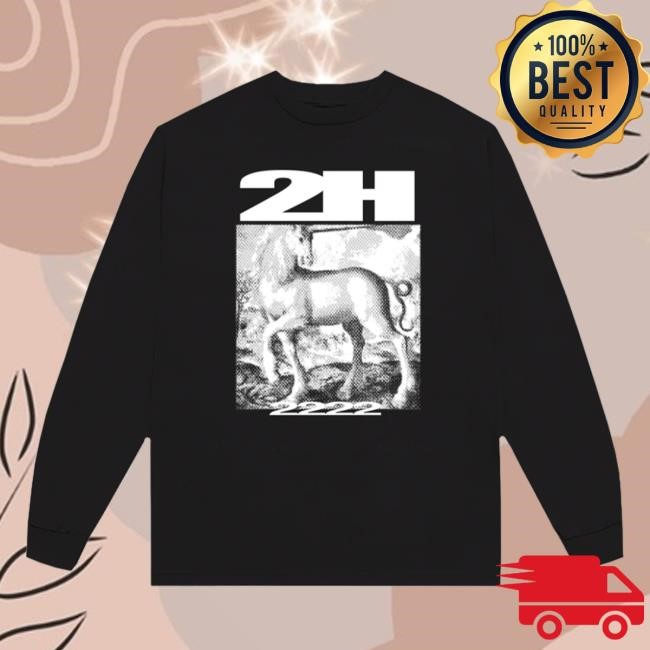 Official 2Hollis Merch Store 2Hollis 2H Black Unicorn Dateback L/S Tee Official 2Hollis Merch Store 2Hollis 2H Black Unicorn Dateback L/S Tee