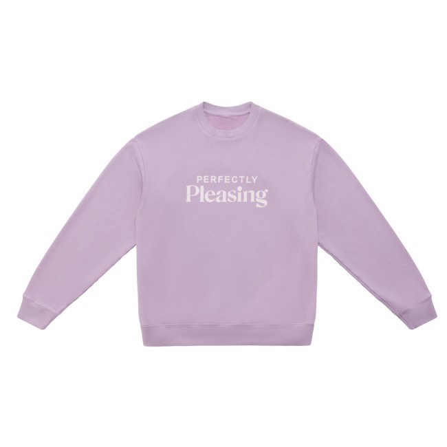 The Perfectly Pleasing New Crewneck Sweatshirt in Sky Pleasing Shop Apparel