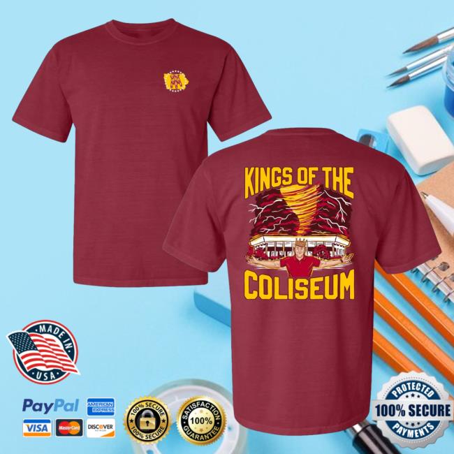 Official Barstool Sports Merch Store Barstool U Kings Of The Coliseum Hot Shirt from Barstool U Barstool Sports Apparel Clothing Shop BarstoolSports