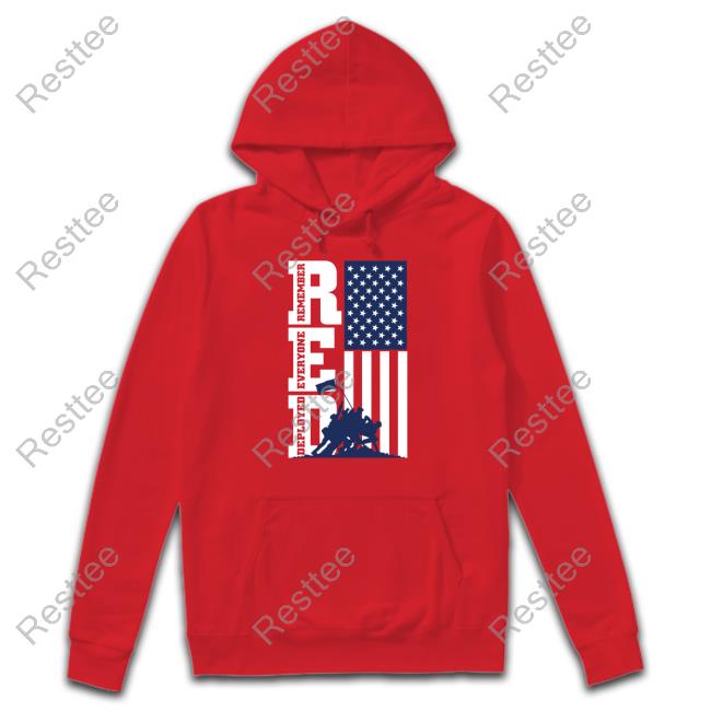 Red Remember Everyone Deployed Sweatshirt