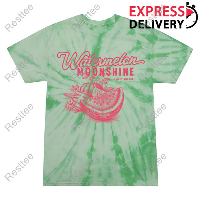 Official Lainey Wilson Clothing Store Shop Watermelon Moonshine Tie Dye Shirt Laineywilson Merch