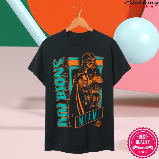 Official Junk Food Apparel Clothing Store Shop Junkfoodclothing Miami Dolphins and the legendary Darth Vader Hot Shirt
