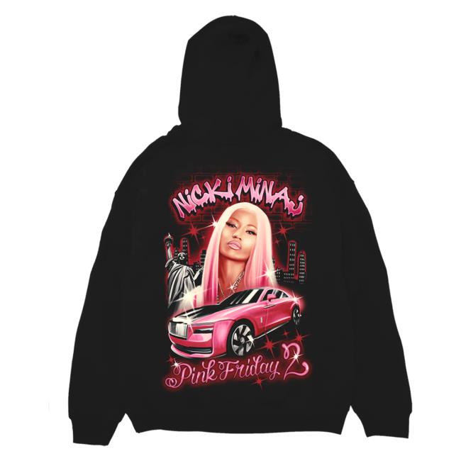 Official Nicki Minaj Merch Store Nicki Minaj Pink Friday 2 Airbrush Crewneck Sweatshirt Nicki Minaj Clothing Nickiminaj