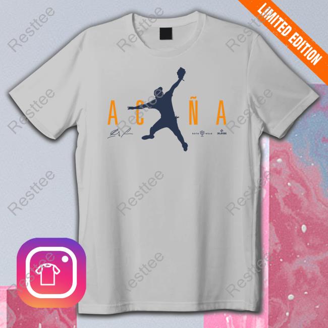 Rotowear Merch Air Acuña 2 Long Sleeve Shirt Ronald Acuña Jr Air Acuña 2 Hoodie