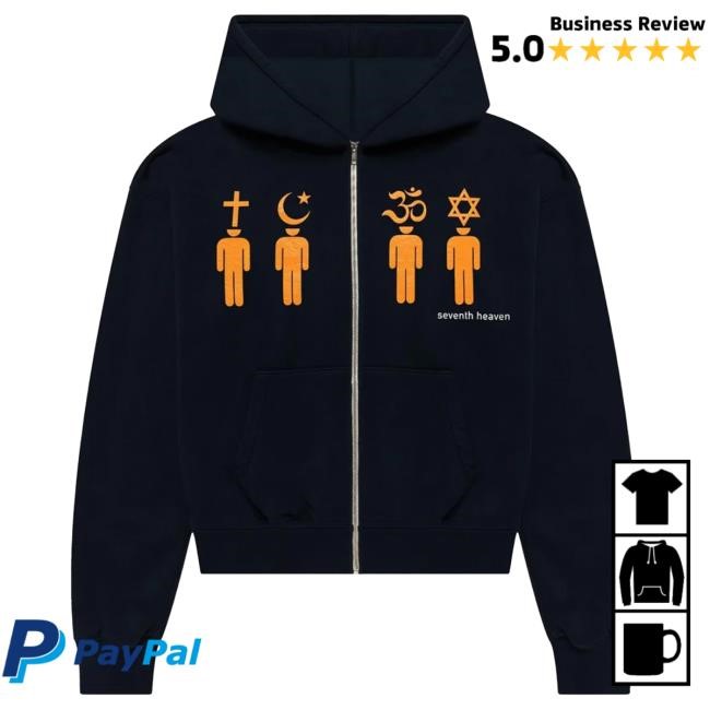 Official Seventh Coexist Zip-Hooded Sweatshirt 7Th Heaven