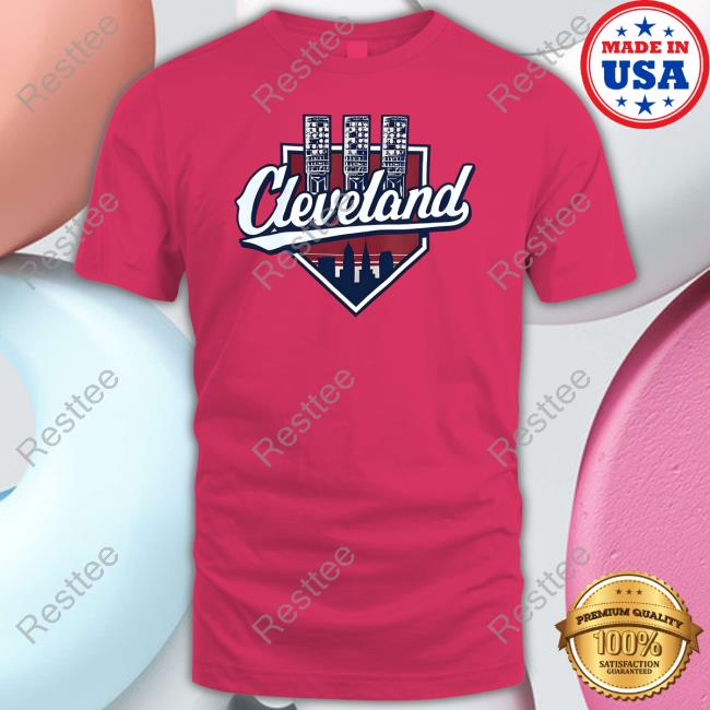 Official Cleveland Baseball Lights Beige T-Shirt Official Cleveland Baseball Lights Beige Sweatshirt