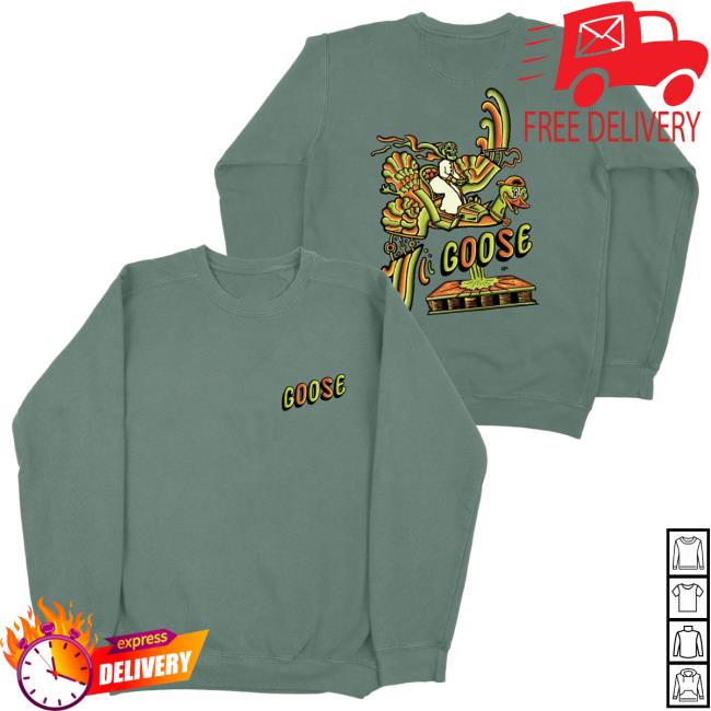 Official Goose The Band Merch Goosetheband Bird Ride Pullover Hoodie