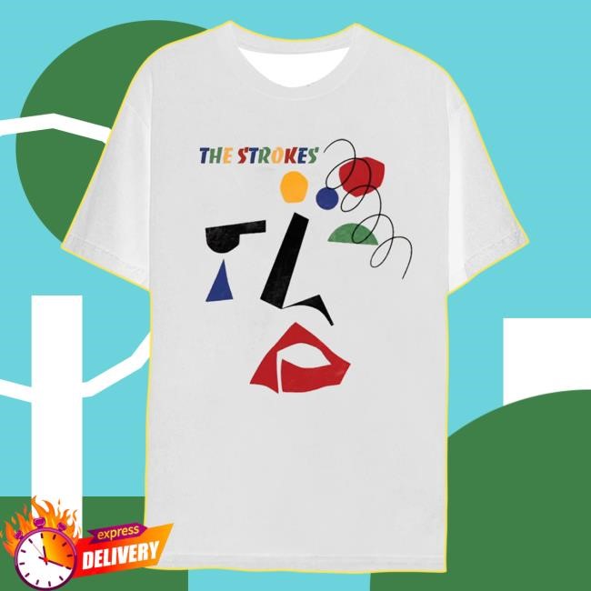 The Strokes Abstract White New Shirt | The Strokes Merch Shop