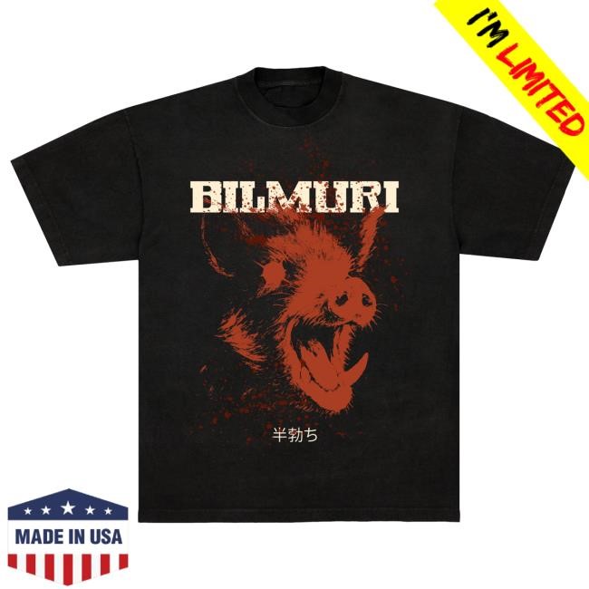 Graphic Print Kinda Hard Hog Splatter Tee From Bilmuri