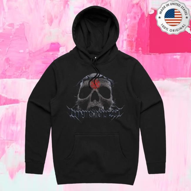 Official Bring Me The Horizon Merch Store Skull Black Hooded Sweatshirt BMTH