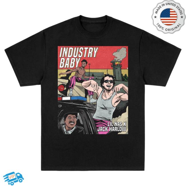 Official Lil Nas X Merch Store Lil Nas X Industry Baby Comic Art Black Hot Shirt Lil Nas X Apparel Clothing Shop LilNa