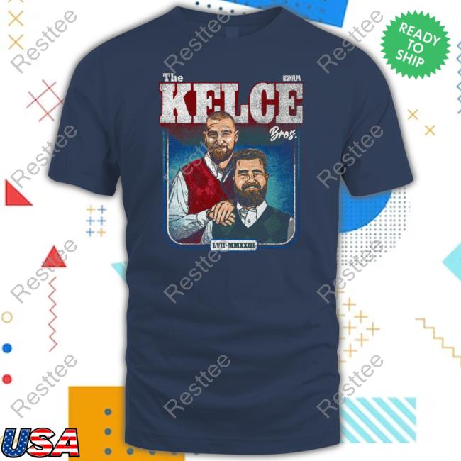 Official Jason Kelce & Travis Kelce The Kelce Bros WHT Top Shirt