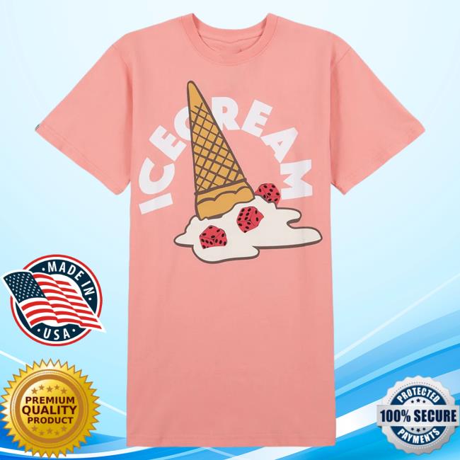 Official Ice Cream Capsule Nyc Icecream Spill Tshirt Peaches