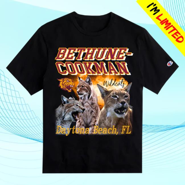 Official Black College Union Bcu X Champion Original Hbcu Americana Rap Hot Shirt Bethune-Cookman [B-CU]