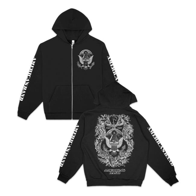 Polyphia Merch America's Band Pullover Hoodie