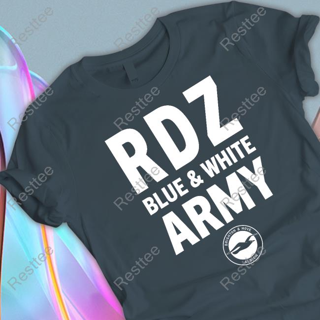 Brighton & Hove Albion Rdz Blue & White Army T Shirts