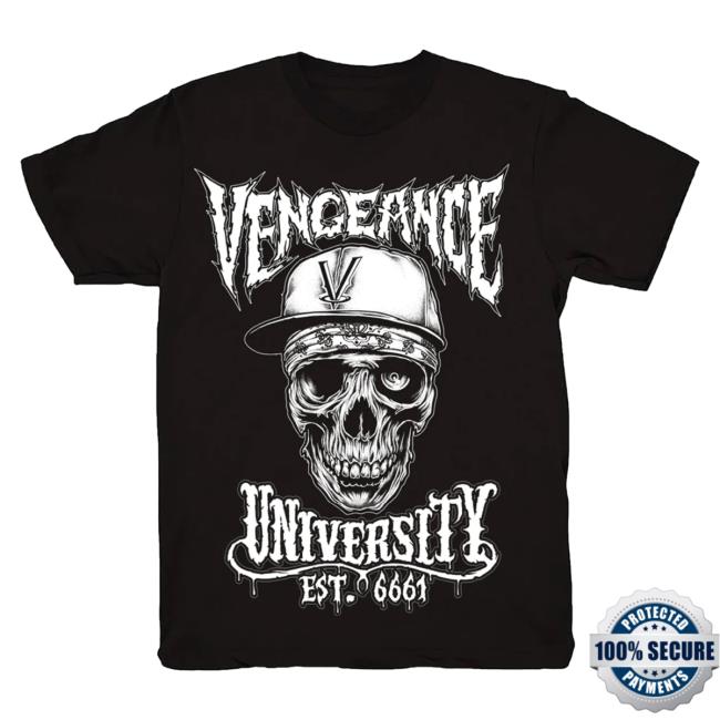 Official Zacky Vengeance Clothing Vengeance University White Zomby T Shirt Zacky V